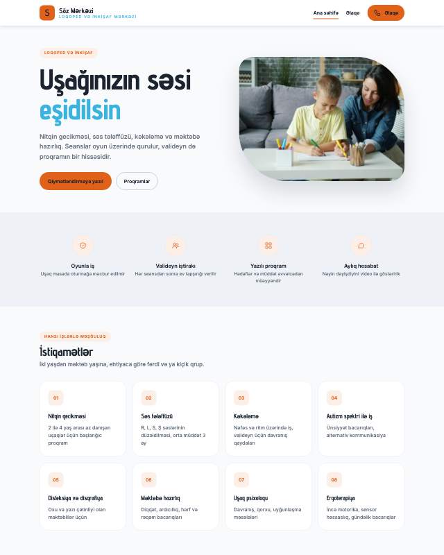 Loqoped sayt dizaynının ekran görüntüsü